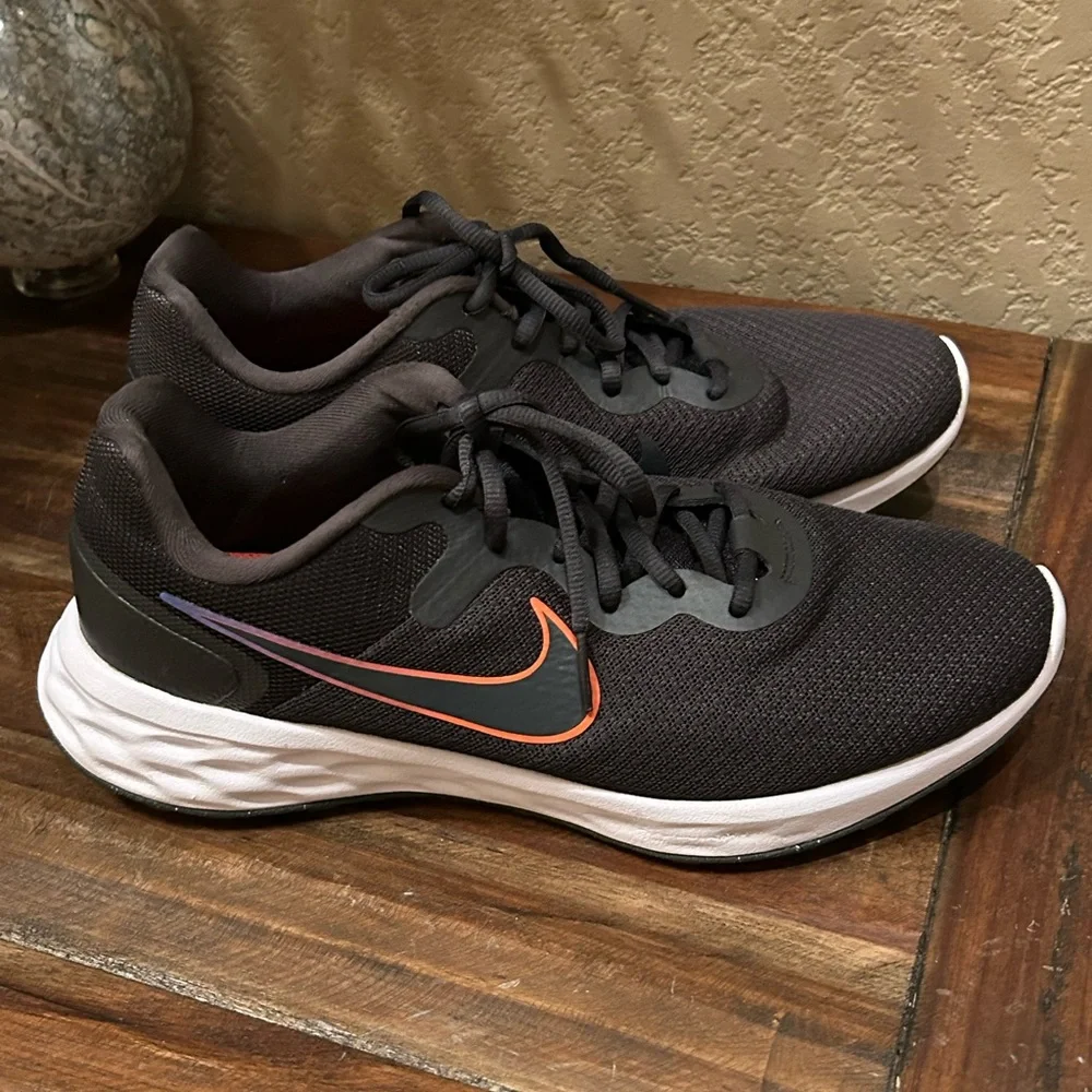 Nike Revolution 6 Next‎ Nature Anthracite Rush Orange Men’s 8.5 Running Shoes
